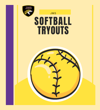  flyer for softball tryouts on Oct 9-10